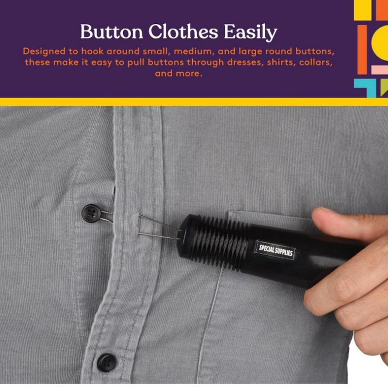 Black Dressing Aid Tool – Button & Zipper Assistant for Elderly and People with Limited Mobility - Image 5