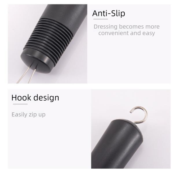 2 Pcs Black Dressing Aid Tool – Button & Zipper Assistant for Elderly and People with Limited Mobility - Image 2
