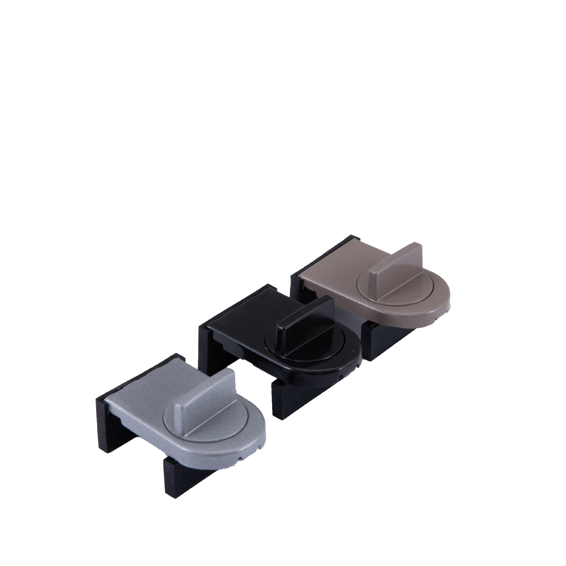 3 Pcs Brown Window Lock & Door Limiting Device – Multi-Functional, No-Drill Safety Lock for Sliding Windows and Doors - Image 6