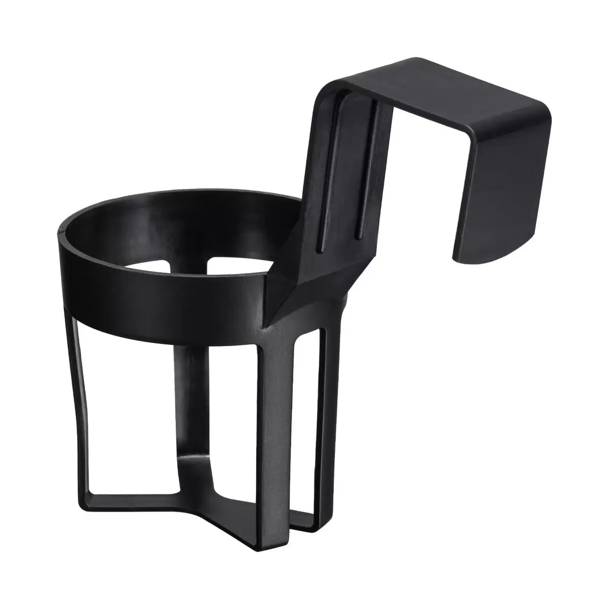 Black Car Cup Holder – Universal Vehicle Drink Organizer, Portable Beverage Rack (Set of 4) - Image 1