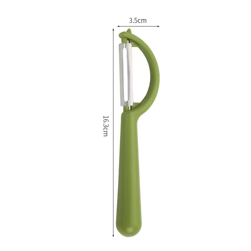 2 Pcs Green Multi-Functional Vegetable & Fruit Peeler – Stainless Steel Blade with Ergonomic PP Handle (60g) - Image 1