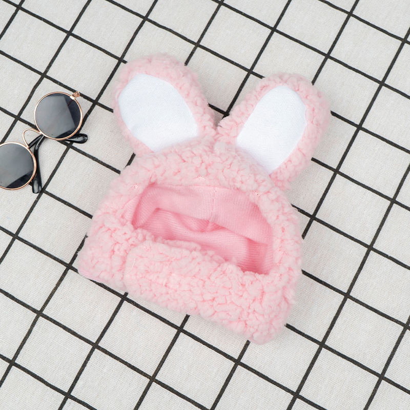 2 Pcs Pink Adorable Bunny Ears Cat Hat – Soft Plush Pet Costume Headband for Cats - Image 1