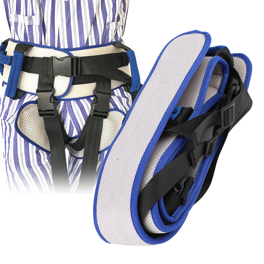 Size S Blue Rehabilitation Support Waist Belt – Gait Assistance & Transfer Aid for Elderly, Post-Stroke, and Mobility-Impaired Users - Image 1