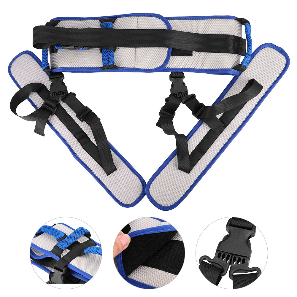 Size S Blue Rehabilitation Support Waist Belt – Gait Assistance & Transfer Aid for Elderly, Post-Stroke, and Mobility-Impaired Users - Image 3