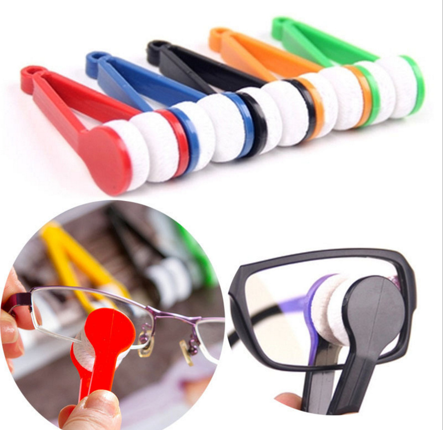10 Pcs Red Portable Eyeglass Cleaning Clip - Dual-Sided Microfiber Tongs for Safe, Streak-Free Lens Care - Image 4