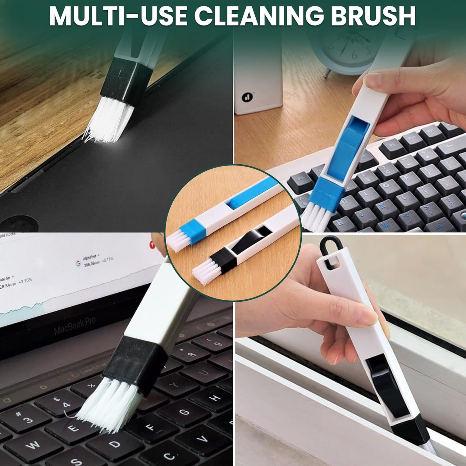 Set B Multi-Use Heavy-Duty Cleaning Brush Set – 14-Piece Hard Bristle Tool Kit for Kitchen, Bathroom & Tight Spaces - Image 5
