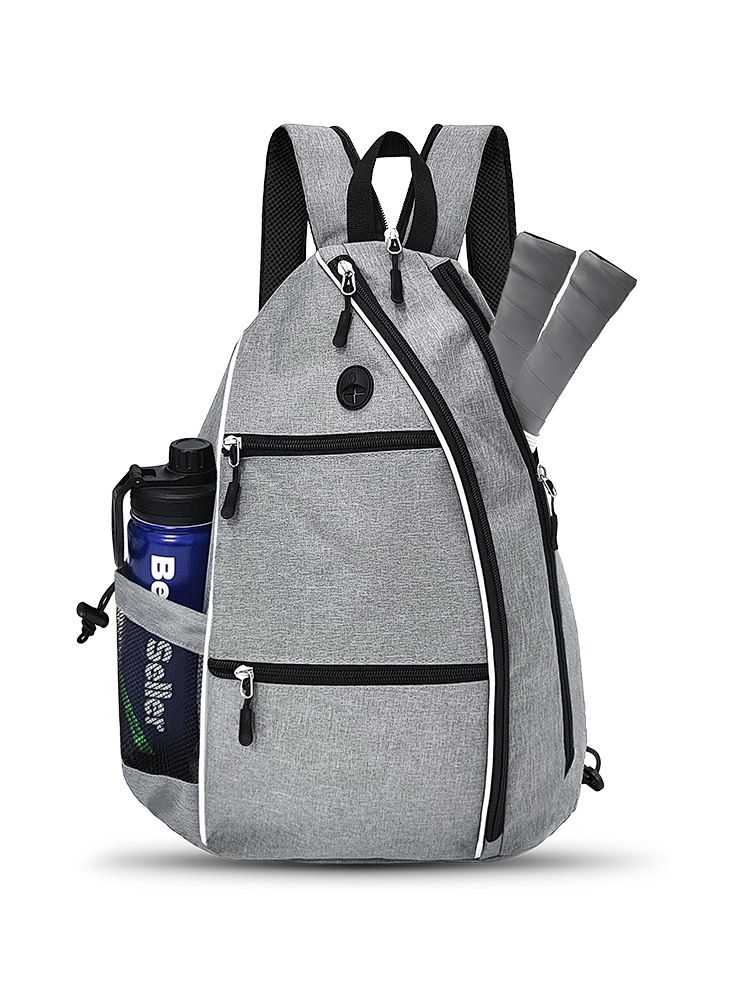 Grey Pickleball Multi-Sport Backpack – Oxford Fabric, Dual-Carry, Smart-Organized - Image 1