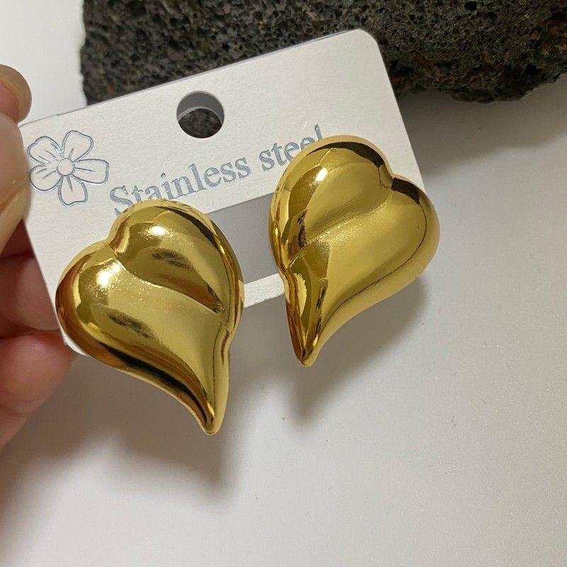 Combination B 18K Gold-Plated Stainless Steel Earring Set - 3 Pairs Minimalist Geometric Studs for Women with Gift Box Packaging - Image 5