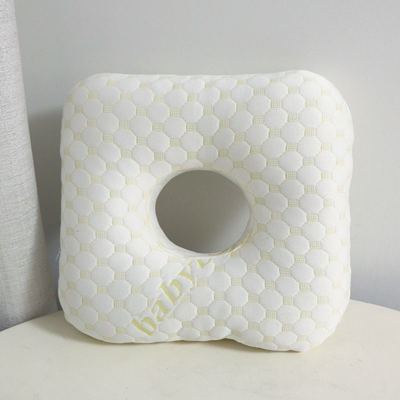 Light Gold Ear Piercing Pillow - Soft Side Sleeper Cushion with Hollow Center for Pressure Relief, Post-Piercing Care & Comfortable Napping - Image 1