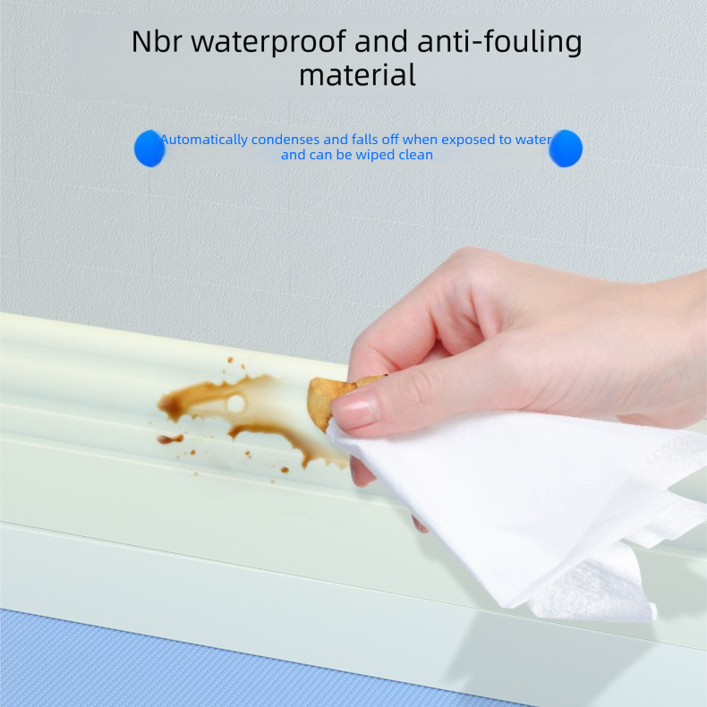 Grey 3-Meter Self-Adhesive Reinforced Skirting Board – 10 cm Wide Wall Decorative Trim for Home Interior - Image 4