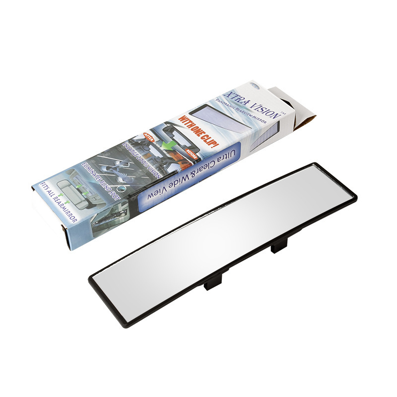 Wide-View Curved Interior Rearview Mirror – Anti-Glare, Anti-Fog, Easy Clip-On Installation - Image 1