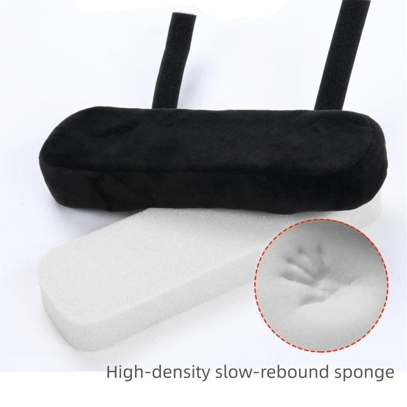 Wine red 2-Pack Chair Armrest Pad – Memory Foam Elbow Support Cushion for Office and Home Chairs - Image 6