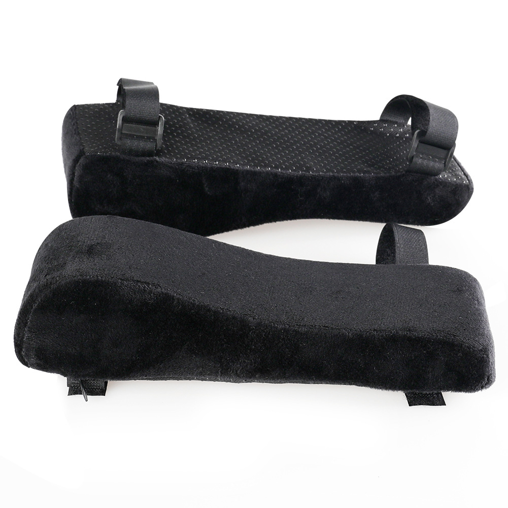 Dark blue 2-Pack Chair Armrest Pad – Memory Foam Elbow Support Cushion for Office and Home Chairs - Image 2