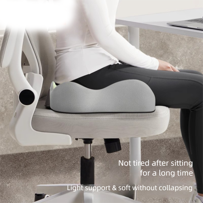 Yellow Ergonomic Memory Foam Seat Cushion – Coccyx Relief for Office, Car and Long Sitting - Image 5