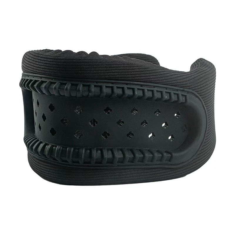 Black Hollow Neck Support Brace – Ergonomic Cervical Collar with Breathable Design for Posture Correction and Daily Use - Image 1