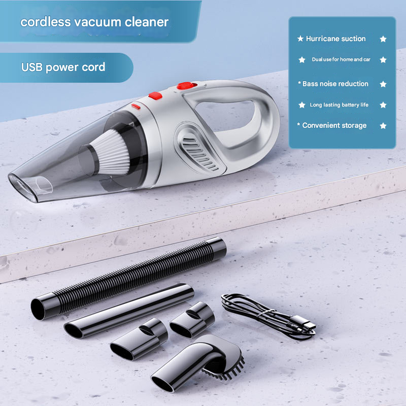 Piano lacquer black Portable Cordless Vacuum Cleaner – High-Power Lithium Battery with Strong Suction for Car and Home Use - Image 1