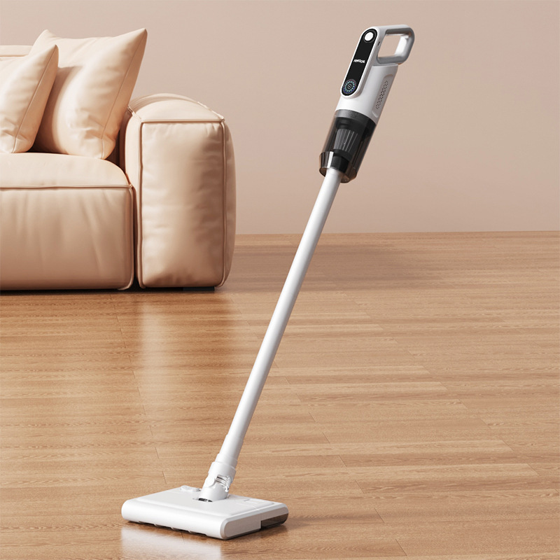 White spray-painted model Wireless Stick Vacuum Cleaner with 14000Pa Suction, HEPA Filter & 350ml Water Tank for Wet Dry Cleaning, Ideal for Home Use - Image 1