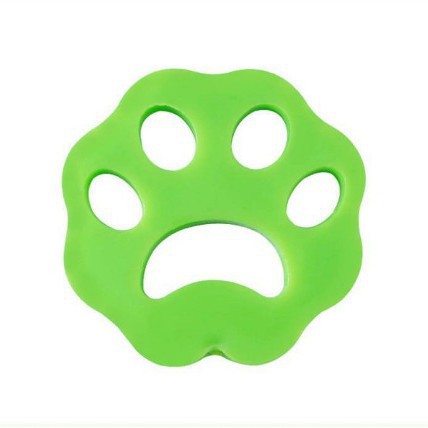 Floral green 10-Pack Reusable Silicone Cat Paw Lint Remover for Clothes and Laundry, Double-Sided Sticky Cleaner for Pet Hair and Dust – Ideal for Home Use - Image 1