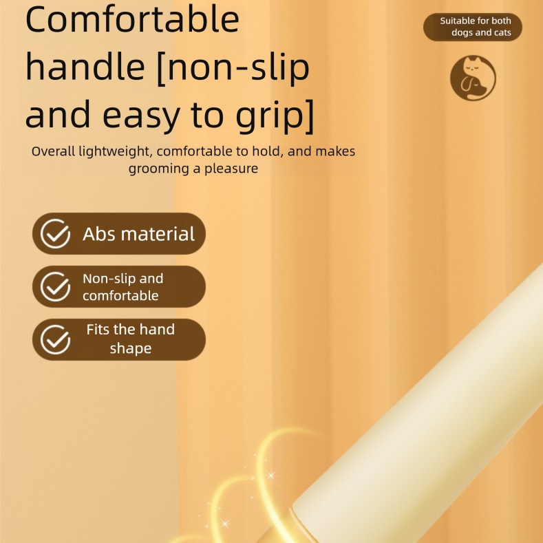2-Pack Self-Cleaning Pet Grooming Comb with Stainless Steel Teeth, ABS Handle for Dogs and Cats – Easy Hair Removal & Flea Control - Image 4