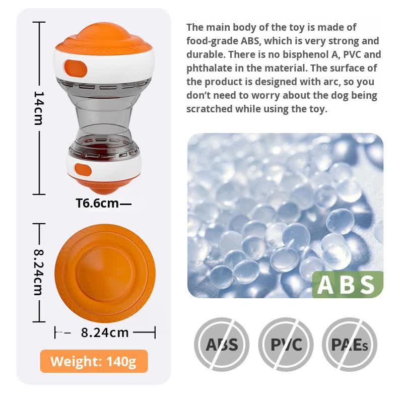 2-Pack green and orange Interactive Feeder Toy for Dogs and Cats with Slow Feeding Design, Durable ABS Material – Ideal for Mental Stimulation and Healthy Eating Habits - Image 3