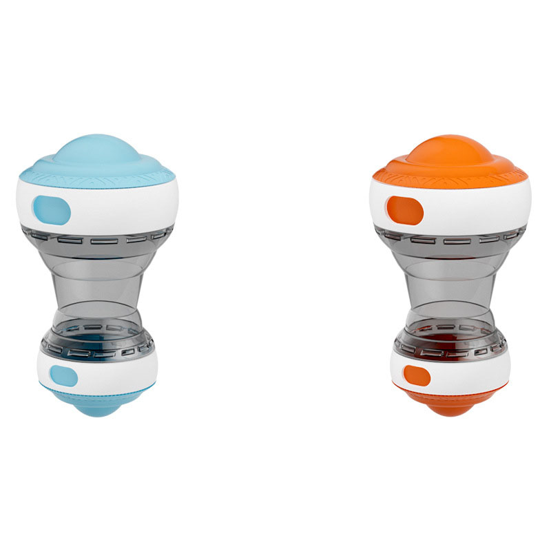 2-Pack orange and blue Interactive Feeder Toy for Dogs and Cats with Slow Feeding Design, Durable ABS Material – Ideal for Mental Stimulation and Healthy Eating Habits - Image 1