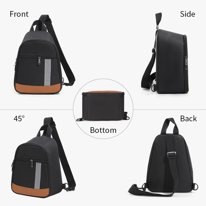 Grey Portable Insulated Lunch Bag with Thick Aluminum Foil Lining – Oxford Fabric Thermal Food Carrier for Work, School, Travel & Outdoor Use - Image 4