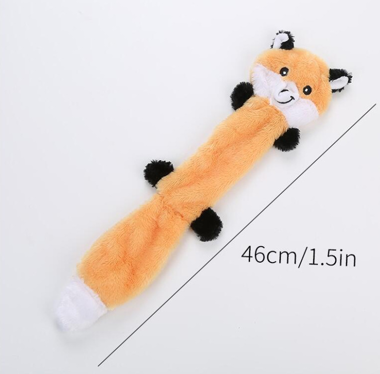 2-Pack Yellow raccoon Identical Plush Pet Toys with Squeaker – Durable Fur-Textured Chew Toys for Dogs, Ideal for Teething, Play & Stress Relief - Image 1