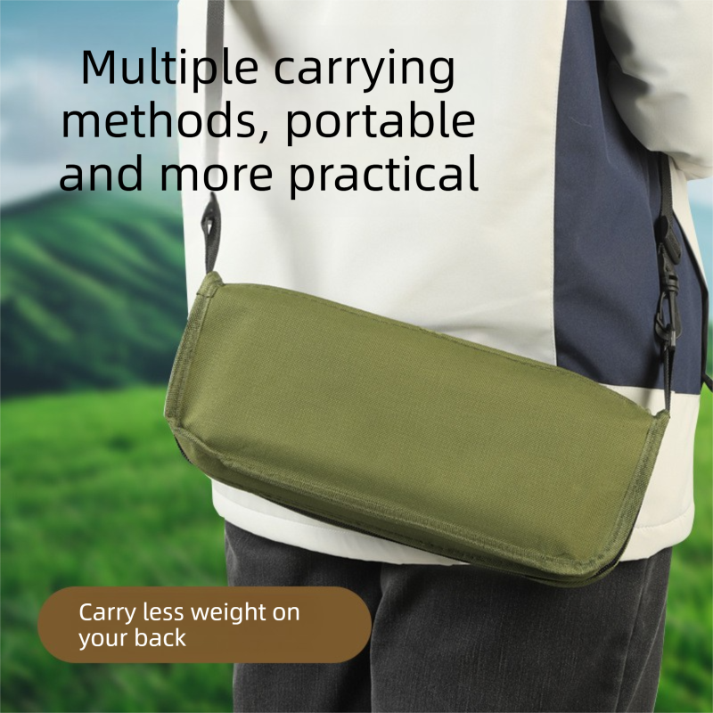 Green Portable Folding Backpack Stool with Carrying Case – Compact, Durable Outdoor Seat for Camping, Hiking, Fishing & Travel(large size) - Image 2