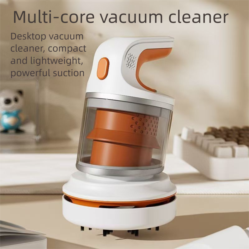 Green Compact Desktop Vacuum Cleaner – Cordless Handheld Dust Remover for Office, Keyboard, Car & Home Use with Dual Suction Modes and USB Charging - Image 2