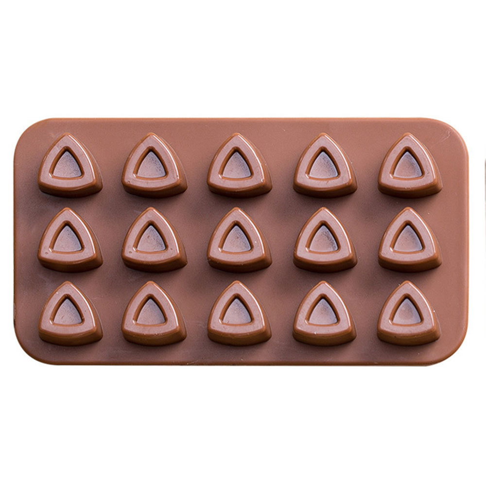 2-Piece Dubai Rectangle Chocolate Silicone Mold Set – Food-Grade, Easy Release, Heat-Resistant Baking Molds for Chocolate, Candy, and Cake(Triangle chocolates) - Image 1