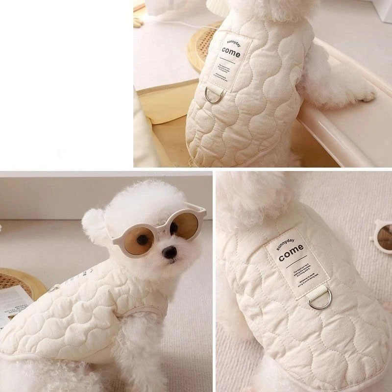 Green Winter Dog Vest for Small and Medium Breeds – Thickened Warm Quilted Coat with Soft Fleece Lining, Adjustable Fit for Dogs and Cats(Size: 2XL) - Image 5