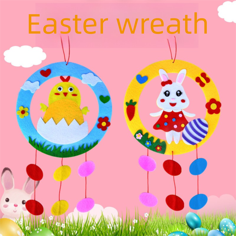 Chickens 3-Piece Easter Kids Craft Decoration Set – DIY Hanging Ornaments for Preschool Activities and Holiday Fun - Image 2