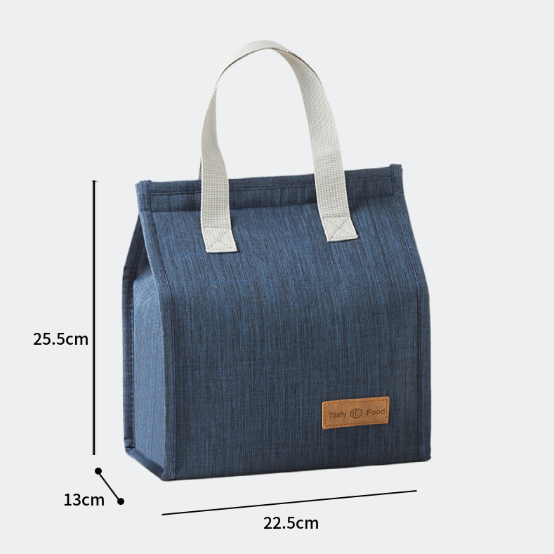 2-Piece Black Vertical Lunch Tote Set – Compact Insulated Meal Bag with Large Capacity and Durable Handle for Daily Use - Image 7