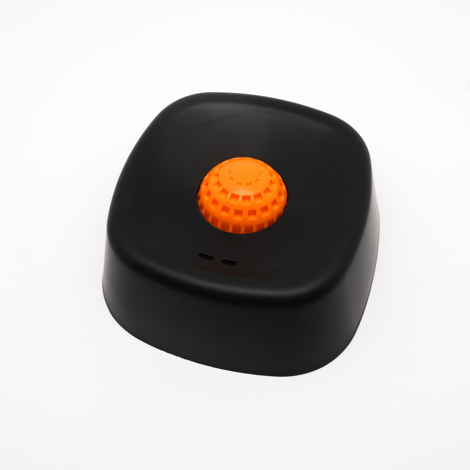 Black bowl orange ball Slow Feeding Dog Bowl with Built-In Rolling Ball – Anti-Spill Pet Lick Dish for Healthy Eating Habits - Image 1
