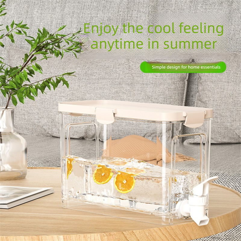 Large Capacity Cold Water Dispenser with Faucet – 22.5×16.5×11.2cm Rectangular Beverage Container for Home Use - Image 2