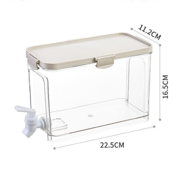 Large Capacity Cold Water Dispenser with Faucet – 22.5×16.5×11.2cm Rectangular Beverage Container for Home Use - Image 6
