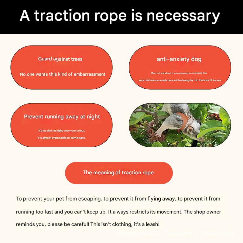 2-Pack Pink Small Mammal Harness Set – 6 Pcs (S/M/L ×2) + 2×1.5m Leashes for Secure Outdoor Handling - Image 2