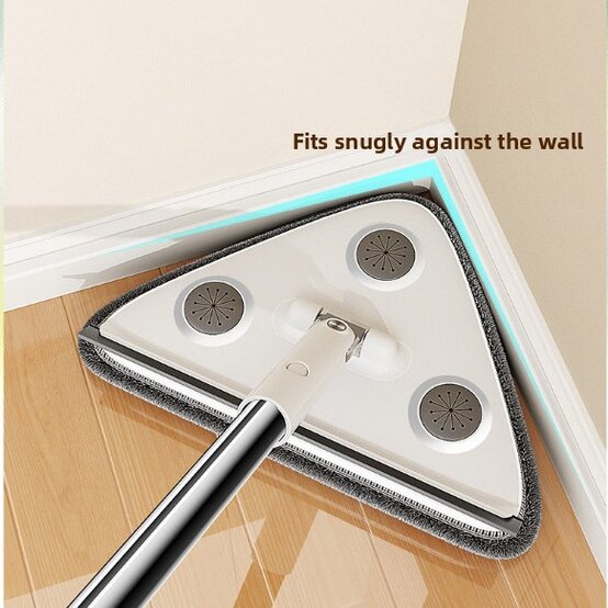5-Pack Window Cleaning Tool – Extendable Rod + 25cm Triangular Head + 2 Cleaning Cloths for Ceiling, Glass & Floor - Image 4