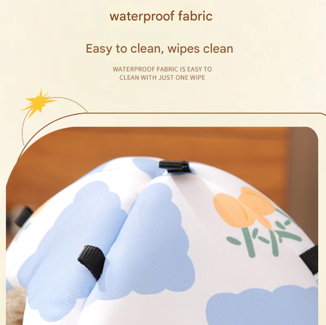 Cartoon cat Soft Shelter for Small Mammals – Hanging & Floor Use, Waterproof Surface, Easy Clean(Size: M) - Image 3