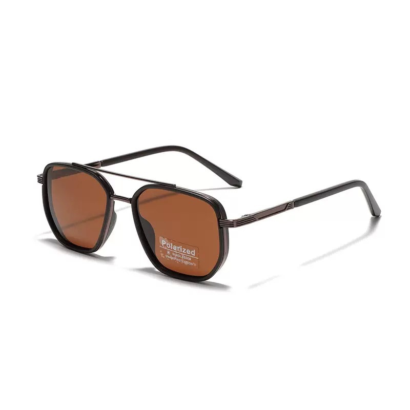 Mosa Tea Rectangular Sunglasses – Classic Frame Design with Adjustable Nose Pads for Daily Wear - Image 1