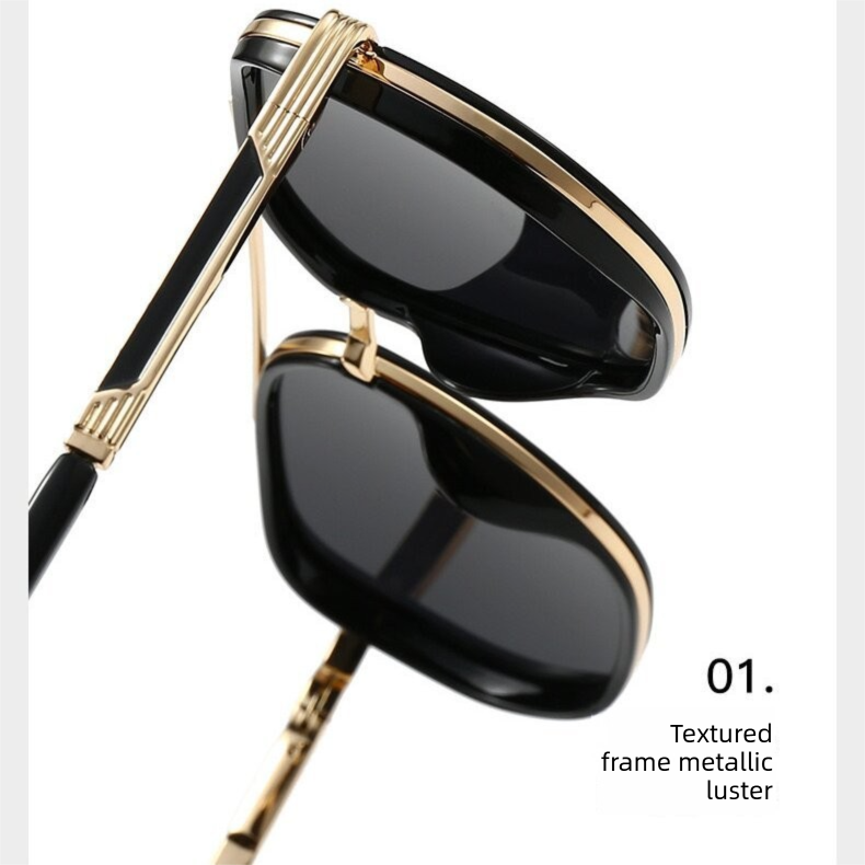 Dark green sheet Rectangular Sunglasses – Classic Frame Design with Adjustable Nose Pads for Daily Wear - Image 3