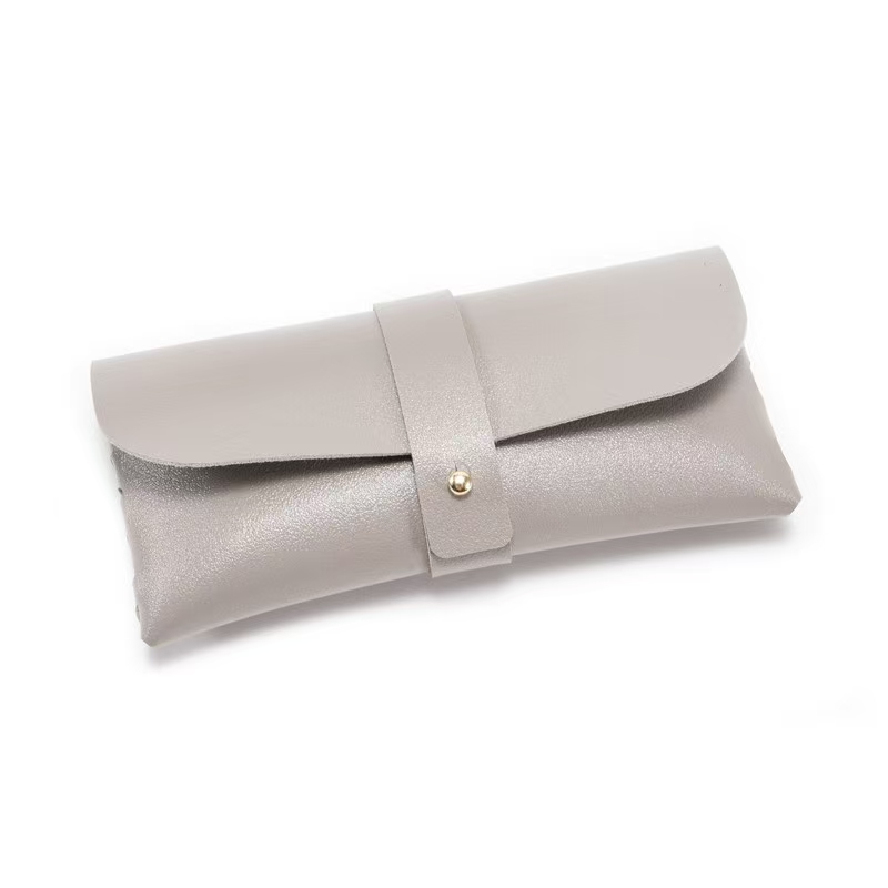 30-Piece Grey Chic & Sleek PU Leather Soft Eyeglass Case - Protective Pouch for Sunglasses & Reading Glasses - Image 1