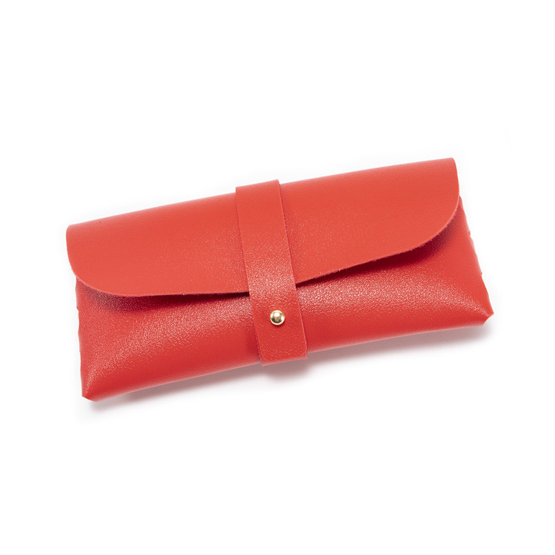 30-Piece Red Chic & Sleek PU Leather Soft Eyeglass Case - Protective Pouch for Sunglasses & Reading Glasses - Image 1