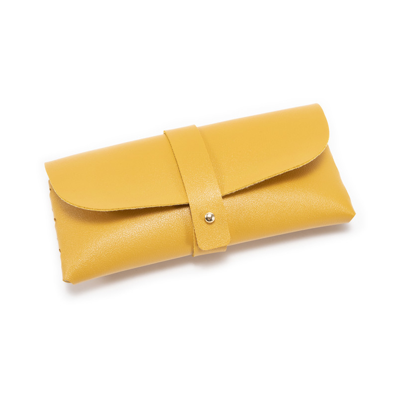 30-Piece yellow Chic & Sleek PU Leather Soft Eyeglass Case - Protective Pouch for Sunglasses & Reading Glasses - Image 1