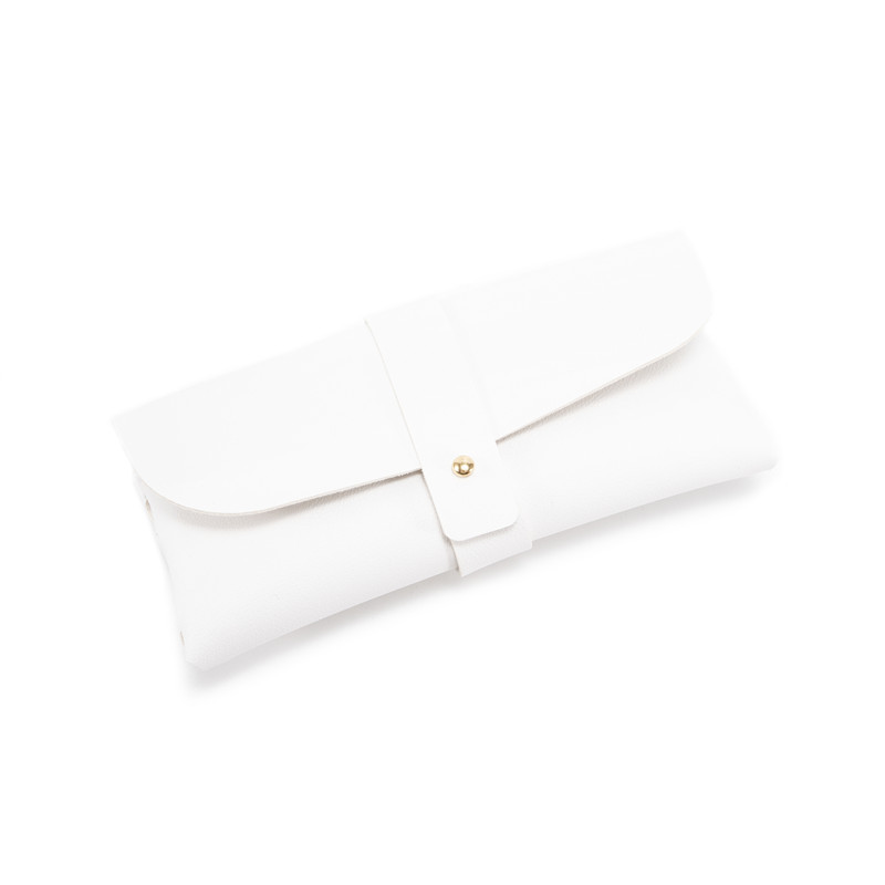 30-Piece white Chic & Sleek PU Leather Soft Eyeglass Case - Protective Pouch for Sunglasses & Reading Glasses - Image 1