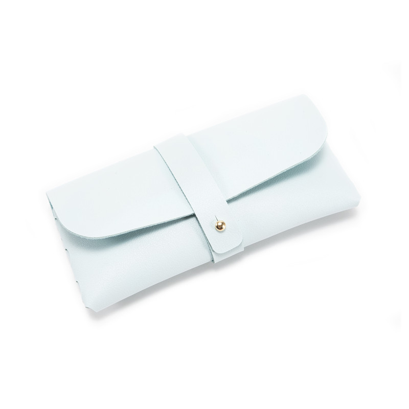 30-Piece sky blue Chic & Sleek PU Leather Soft Eyeglass Case - Protective Pouch for Sunglasses & Reading Glasses - Image 1