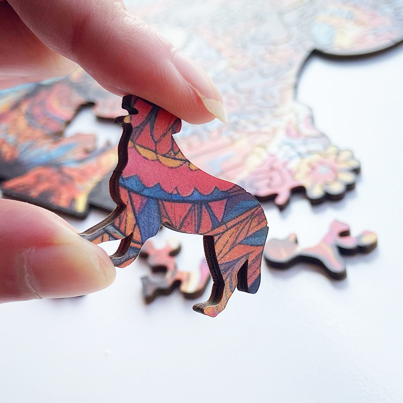 Irregular-Shaped Puzzle – A3 Size (33×43cm), 210-Piece Design, 4mm Thickness, Compact Packaging(Petal Teddy) - Image 3