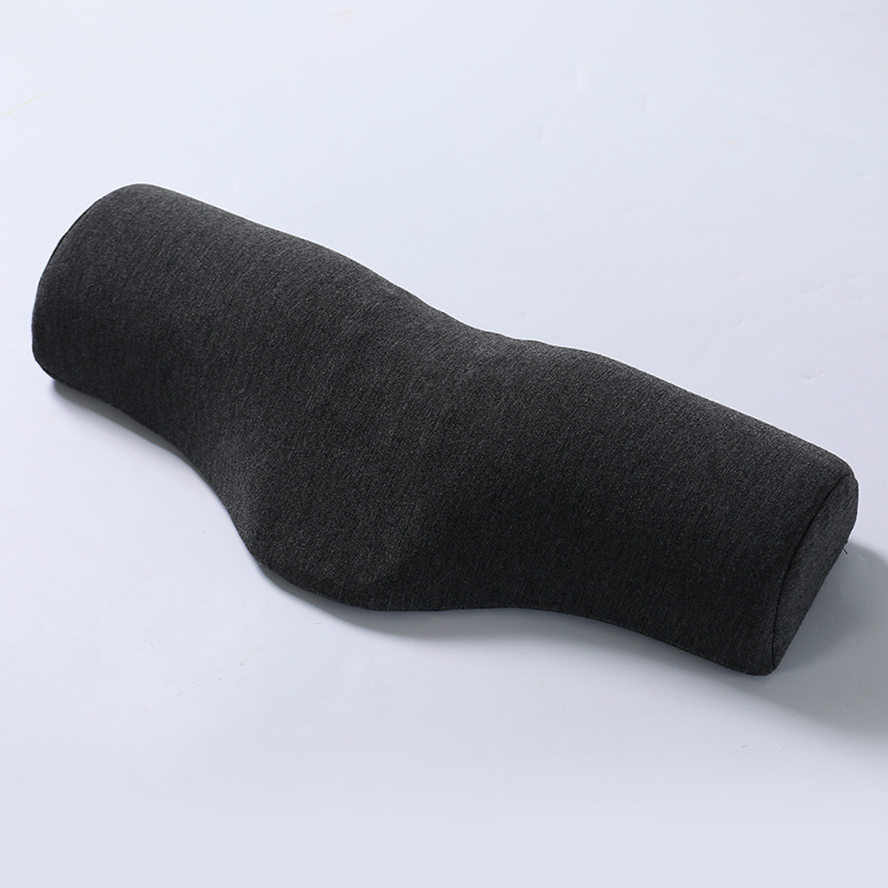Dark Grey Cervical Support Pillow – Memory Foam Core with Ergonomic Design for Neck Pain Relief and Deep Sleep - Image 1