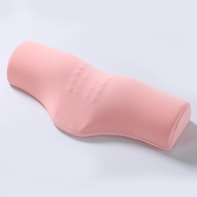 Pink Cervical Support Pillow – Memory Foam Core with Ergonomic Design for Neck Pain Relief and Deep Sleep - Image 1