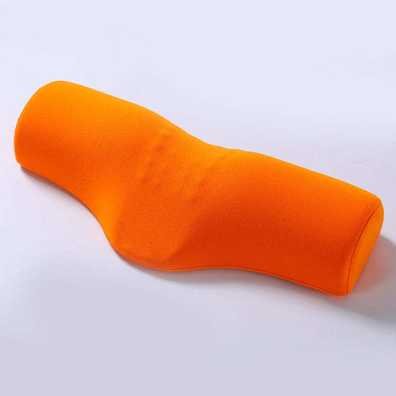Orange Cervical Support Pillow – Memory Foam Core with Ergonomic Design for Neck Pain Relief and Deep Sleep - Image 1